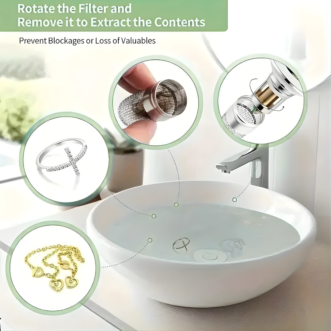 Sink Hair Catcher with Strainer