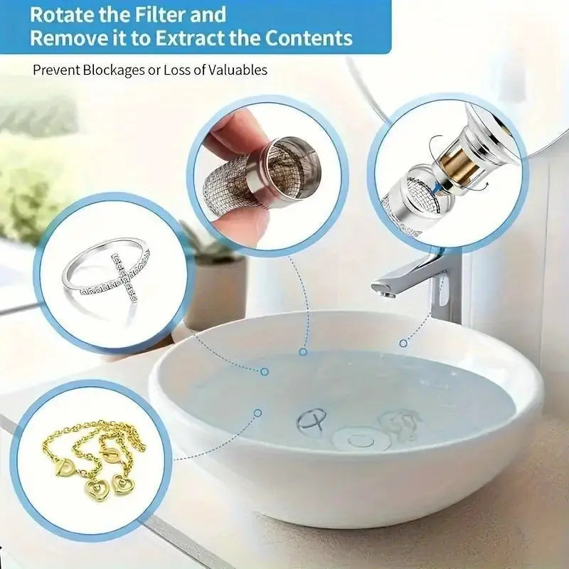 Sink Hair Catcher with Strainer