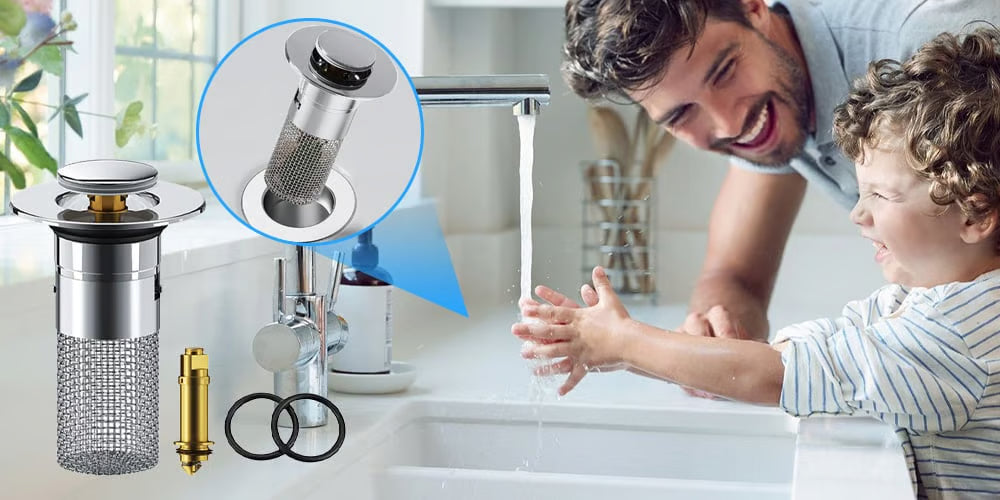 Sink Hair Catcher with Strainer